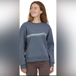 Patagonia Women's Ridge Rise Stripe Uprisal Crew Sweatshirt,  size M